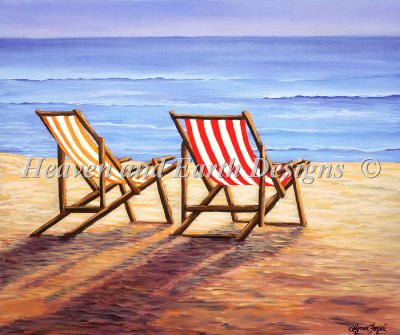 Diamond Painting Canvas - Mini Day At The Beach - Click Image to Close